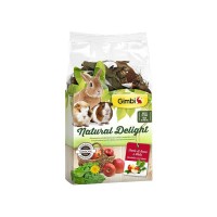 Трав'яний мікс GimBi Natural Delight для гризунів, кульбаба і яблука, 100 г