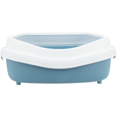 Туалет для котів Trixie Primo XXL з бортиками синьо-білий, 56 х 25 х 71 см