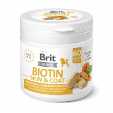 Вітаміни для собак Brit Vitamins Biotin Skin & Coat Care для шкіри та шерсті 60 таблеток