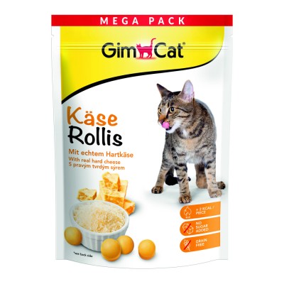 Вітамінізовані таблетки для котів GimCat Kase Rollis сирні кульки, пауч, 425 г
