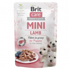 Вологий корм Brit Care Mini для цуценят, з філе ягняти в соусі, 85 г