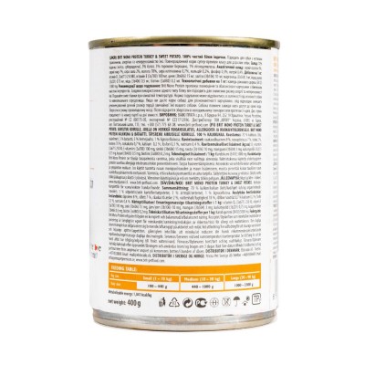 Вологий корм Brit Mono Protein Turkey & Sweet Potato для собак, з індичкою і бататом, 400 г