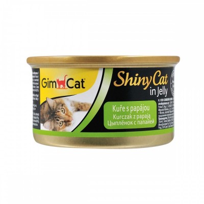Вологий корм GimCat Shiny Cat для котів, курка і папайя, 70 г Вологий корм GimCat Shiny Cat для котів, курка і папайя, 70 г