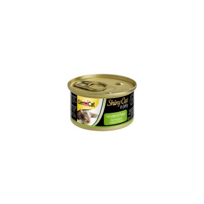 Вологий корм GimCat Shiny Cat для котів, курка і папайя, 70 г
