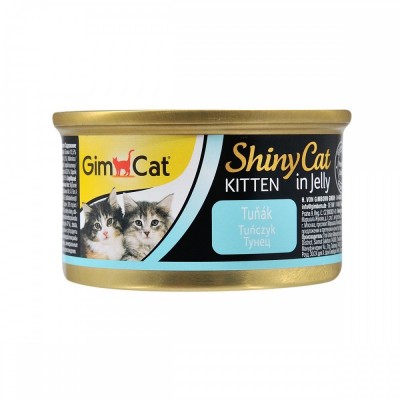 Вологий корм GimCat Shiny Kitten для кошенят, тунець, 70 г Вологий корм GimCat Shiny Kitten для кошенят, тунець, 70 г