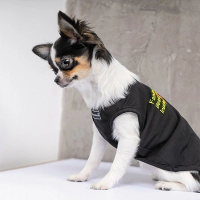 Борцівка Pet Fashion «FBI» для собак, розмір S2, чорна