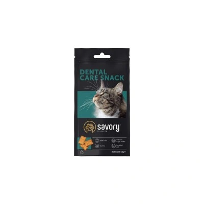 Хрумкі ласощі Savory Snack Подушечки для заохочення котів, здоров’я зубів, 60 г
