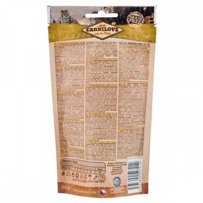 Ласощі Carnilove Cat Semi Moist Snack для котів, курка та тимьян, 50 г