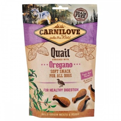Ласощі Carnilove Dog Semi Moist для собак, перепілка та орегано, 200 г Ласощі Carnilove Dog Semi Moist для собак, перепілка та орегано, 200 г