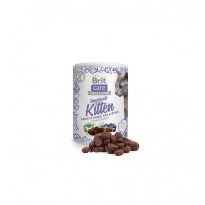 Ласощі для кошенят Brit Care Cat Snack Superfruits Kitten, курка 100 г