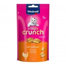 Хрусткі подушечки Vitakraft Crispy Crunch для котів, з м’ясом птахів, 60 г