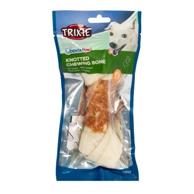 Ласощі Trixie Denta Fun для собак Кісточка для чищення зубів з куркою 18 см 120 г