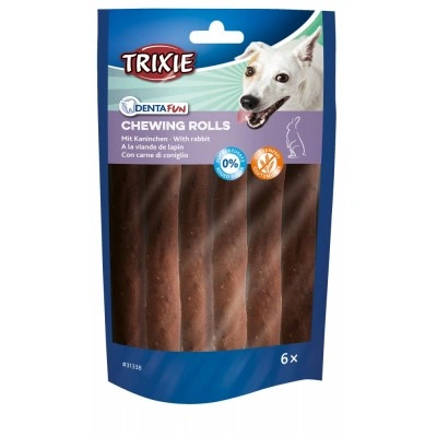 Ласощі Trixie Denta Fun для собак Палички для чищення зубів з кроликом 12 см 70 г 6 шт Ласощі Trixie Denta Fun для собак Палички для чищення зубів з кроликом 12 см 70 г 6 шт