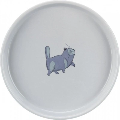 Миска Trixie для котів, пласка та широка, 600 мл, d:23 см (керамічна)