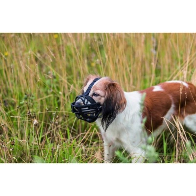 Намордник Trixie Muzzle Flex для собак, силіконовий, XL-XXL (чорний)