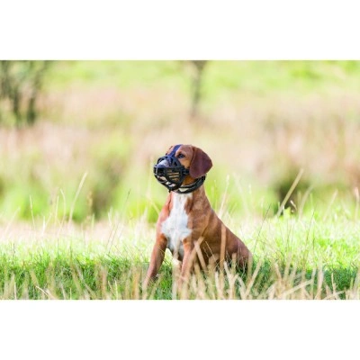 Намордник Trixie Muzzle Flex для собак, силіконовий, XL-XXL (чорний)