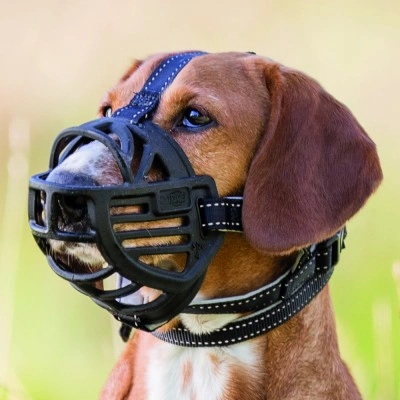 Намордник Trixie Muzzle Flex для собак, силіконовий, XL-XXL (чорний)