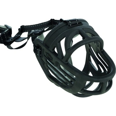 Намордник Trixie Muzzle Flex для собак, силіконовий, XL-XXL (чорний)