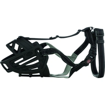 Намордник Trixie Muzzle Flex для собак, силіконовий, XL-XXL (чорний)