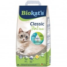 Наповнювач Biokats Classic Fresh 3in1 для котячого туалету, бентонітовий, 18 л