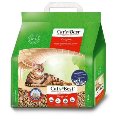 Наповнювач Cat’s Best Original для котячого туалету, деревний, 5 л/ 2.1 кг Наповнювач Cat’s Best Original для котячого туалету, деревний, 5 л/ 2.1 кг