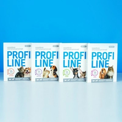 Нашийник Provet Profiline для котів та собак 35 см, кораловий (інсектоакарицид)