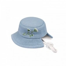 Панама Pet Fashion для собак Blue S з квітковим принтом