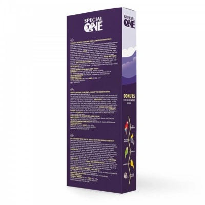 Пончики Speciаl One «Барбарис, волошка, кокос» для декоративних птахів, 60 г