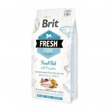 Сухий корм Brit Fresh для дорослих собак великих порід, для м'язів та суглобів, з рибою та гарбузом, 2,5 кг