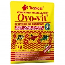 Сухий корм Tropical Ovo-Vit для всіх акваріумних риб, 12 г (пластівці)