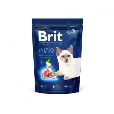 Сухий корм Brit Premium Cat by Nature Sterilized Lamb для стерилізованих котів, з ягням, 1500 г Сухий корм Brit Premium Cat by Nature Sterilized Lamb для стерилізованих котів, з ягням, 1500 г