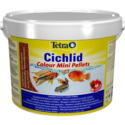 Корм Tetra Cichlid Colour Mini для невеликих цихлід, для яскравості забарвлення 10 л (гранули)
