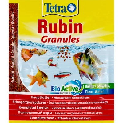 Корм Tetra Rubin Granules для акваріумних рибок, для яскравості забарвлення, 15 г (гранули) Корм Tetra Rubin Granules для акваріумних рибок, для яскравості забарвлення, 15 г (гранули)