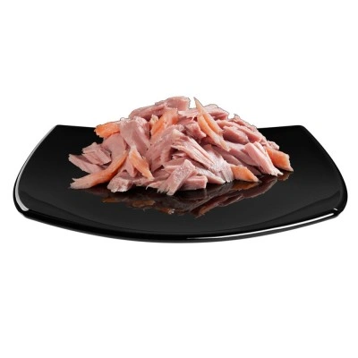 Вологий корм GimCat Shiny Cat Filet для котів, тунець та лосось, 70 г