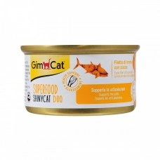 Вологий корм GimCat Shiny Cat Superfood для котів, тунець та гарбуз, 70 г